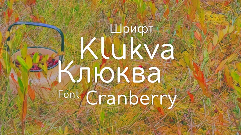 
Klukva: A Handcrafted Sans Serif Font with an Organic Look