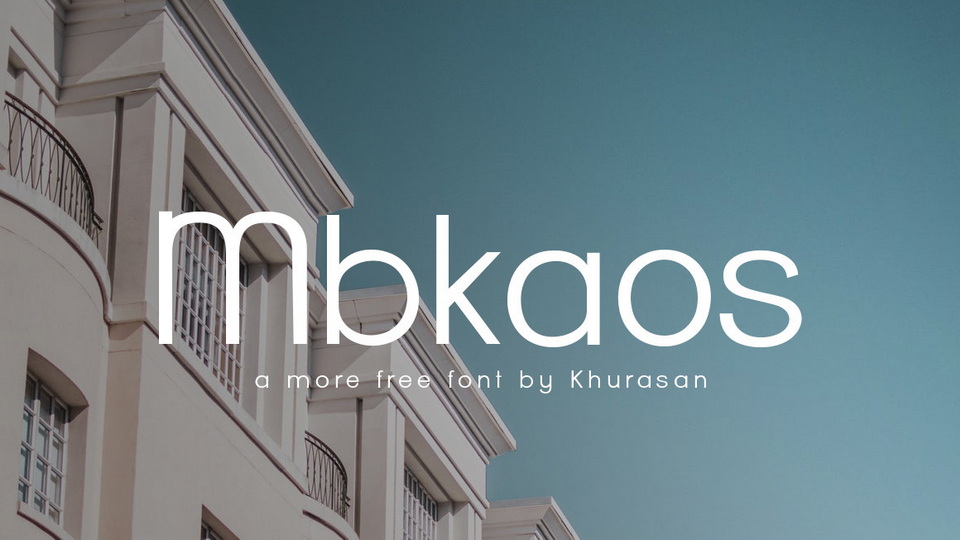 

Mbkaos: An Elegant Contemporary Geometric Sans Serif Font