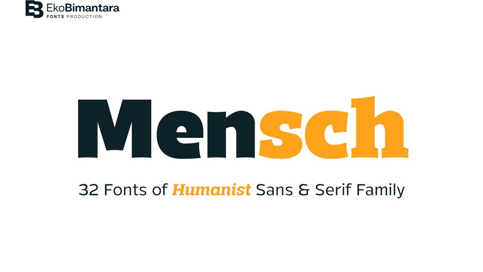 

Mensch: A Humanist Sans Serif Typeface Radiating Expression and Joy