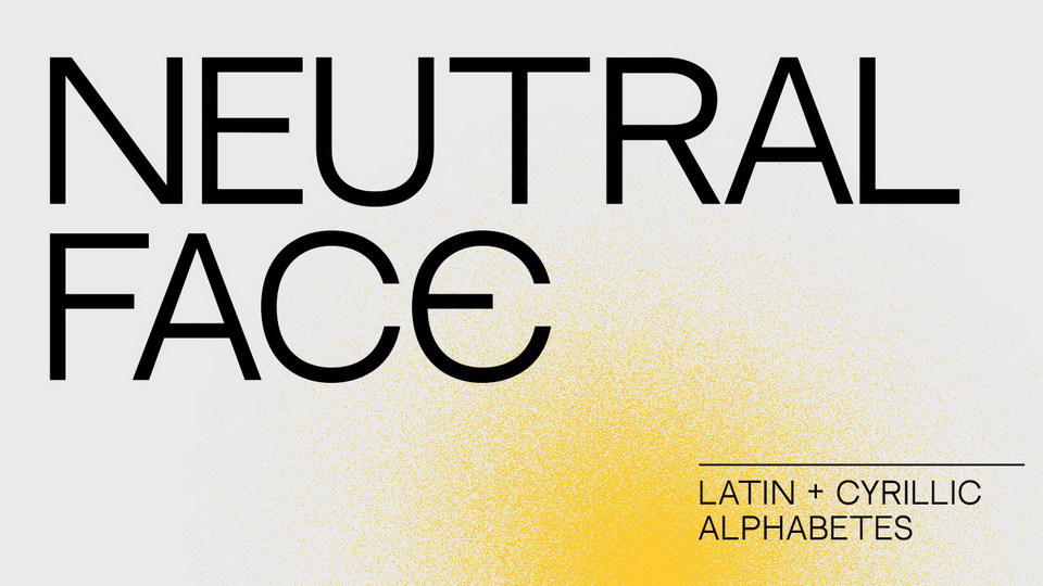 

Neutral Face: A Modern Sans Serif Typeface with a Twist