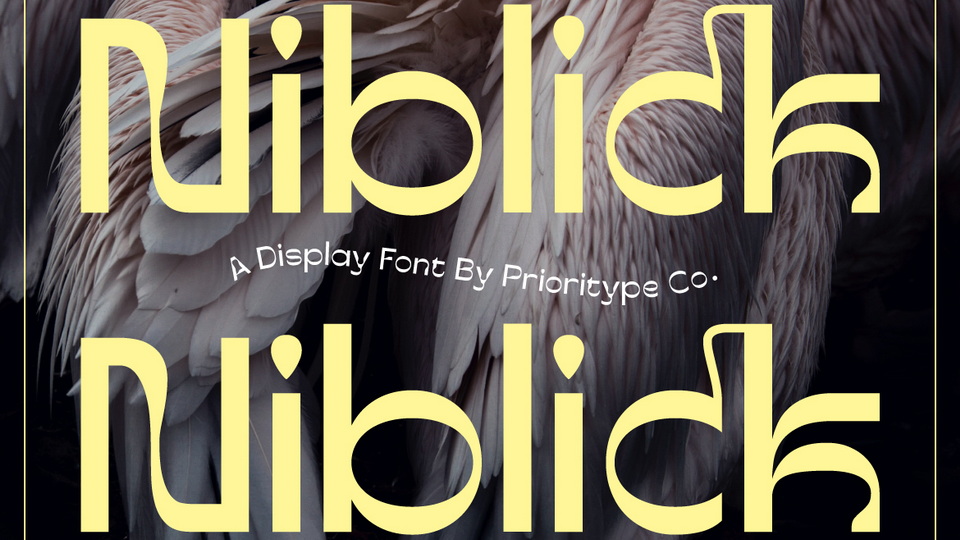  Niblick: A Visually Striking Reverse Contrast Display Font for Powerful and Unforgettable Designs