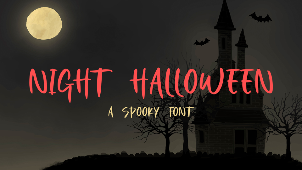  Night Halloween: Spooky Hand-Drawn Font Perfect for Your Halloween Projects