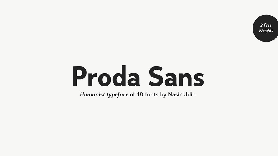 

Proda Sans: A Unique and Well-Crafted Typeface