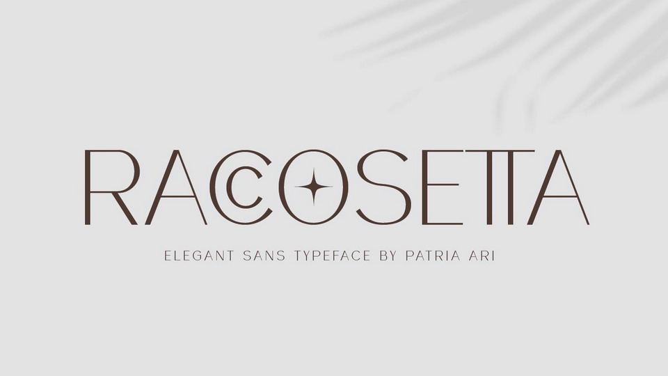 

Raccosetta: A Beautiful Sans Serif Typeface Combining Modern Style and Simplicity