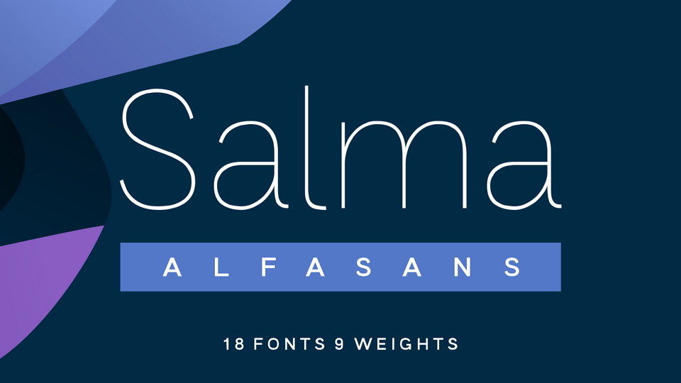  Salma Alfasans: A Bold and Elegant Contemporary Sans-Serif Font