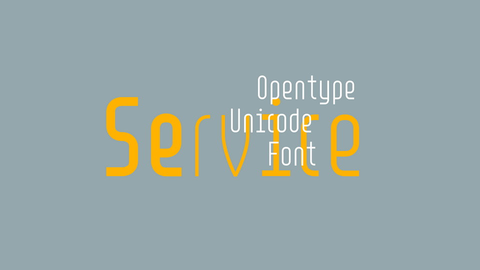  PVF Service: A Digital Geometric Sans Serif Font with Multiple Styles