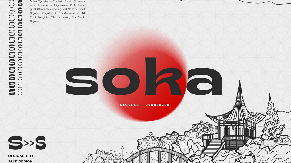 Soka Typeface: A Retro-Inspired Font with Unique Design and Japanese Culture Inspiration