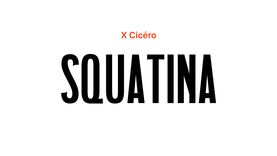Squatina: A Versatile Sans-Serif Font Crafted from Antiques Modernes Characters