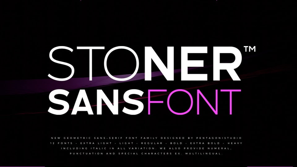 

 Stoner: A Geometric Sans Serif Typeface Inspired by Modern Typography