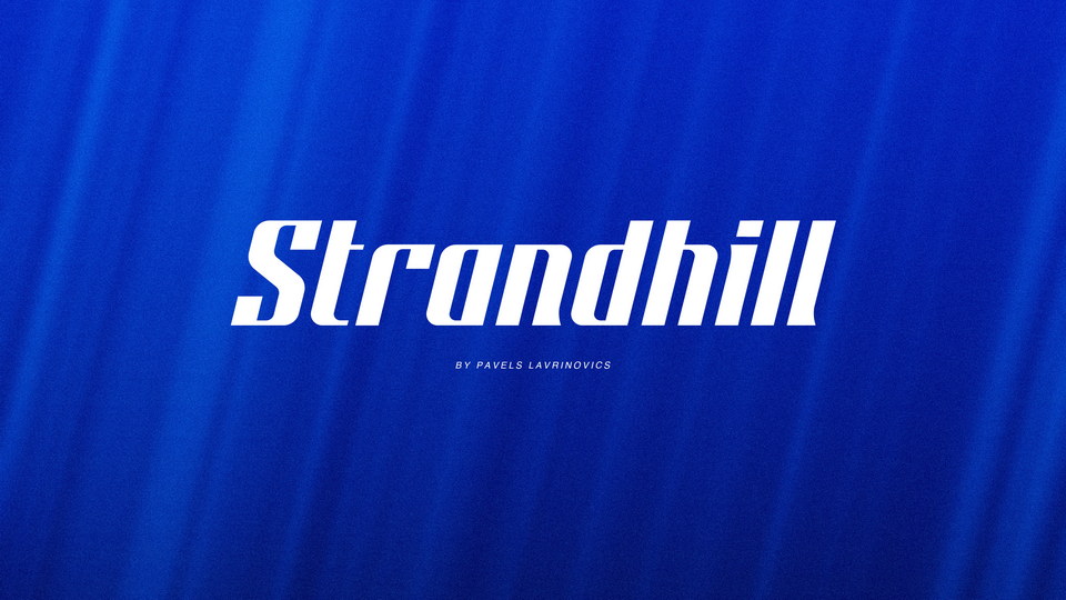 Strandhill: A Display Font Inspired by Surfing and Blackletter