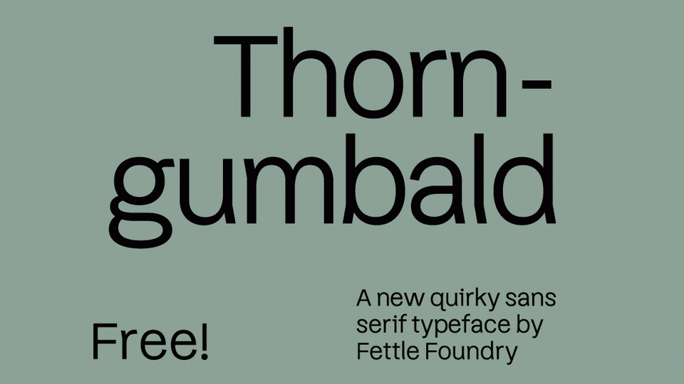 

Thorngumbald: A Playful Sans-Serif Typeface Designed to Increase Legibility for People with Impaired Vision