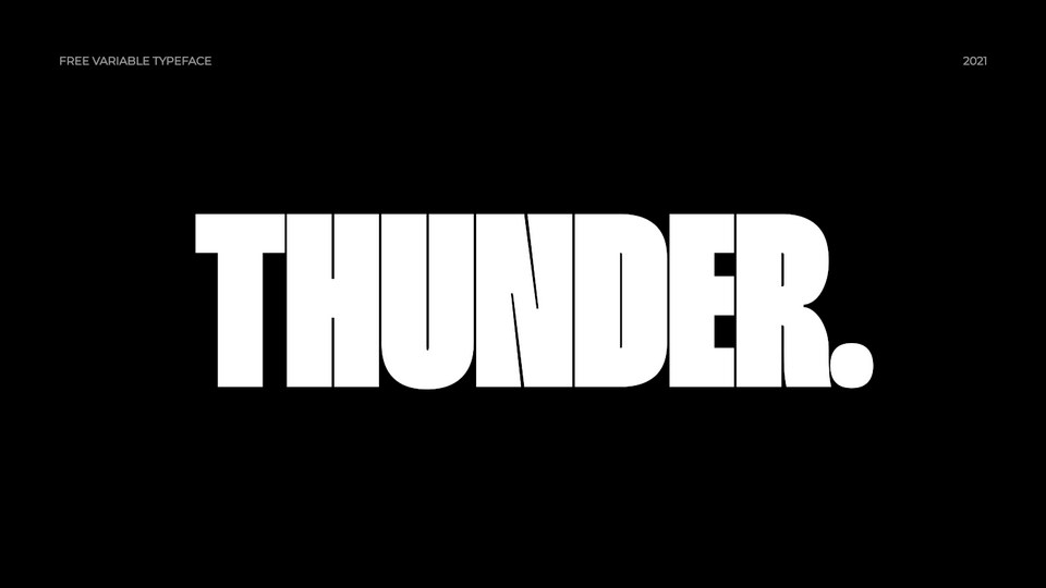  Thunder: A Bold and Versatile Condensed Sans Serif Font Family