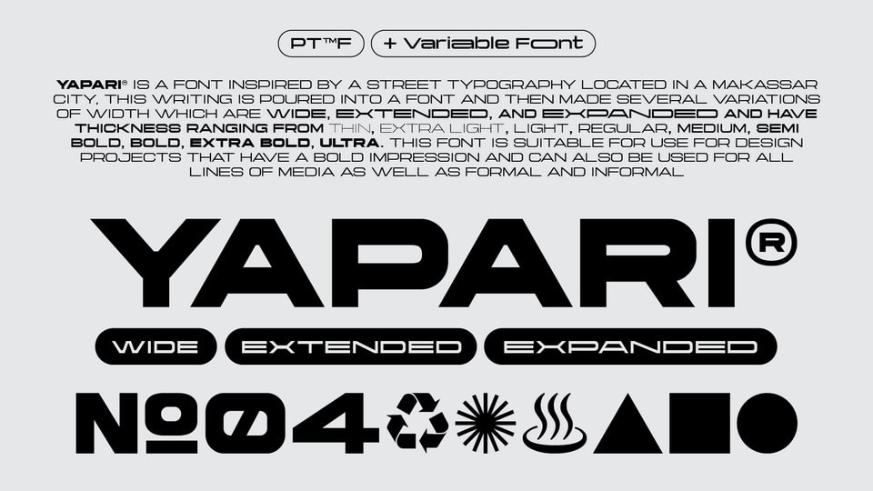 

Yapari: A Versatile Font for a Wide Range of Design Projects