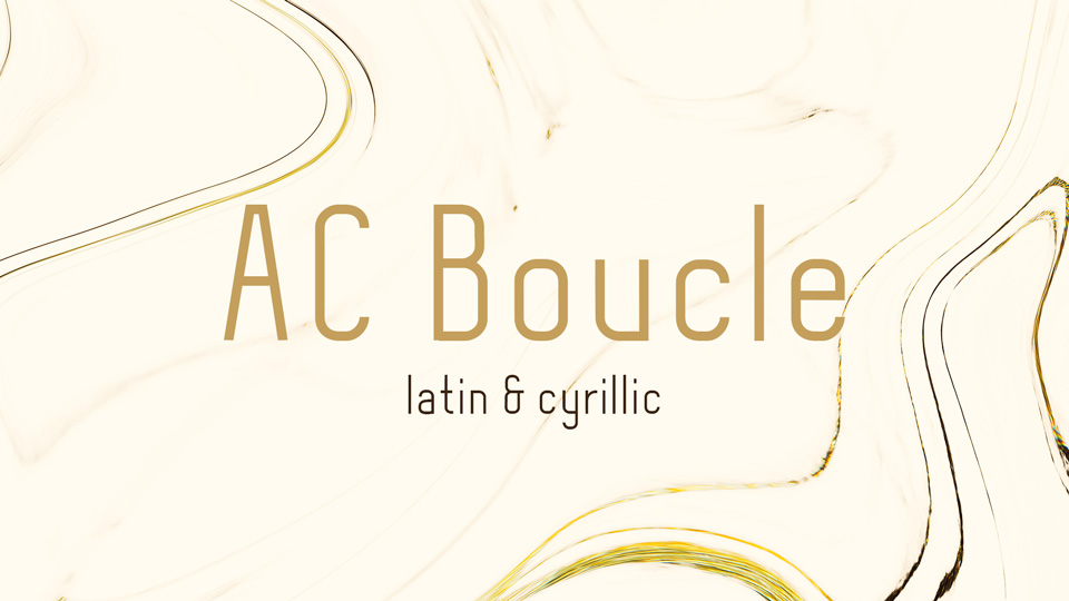 

AC Boucle: A Truly Unique Typeface with an Undeniably Elegant and Cozy Style