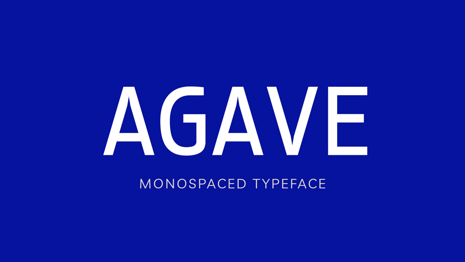 

Agave: A Unique Monospace Font with Mathematical Patterns