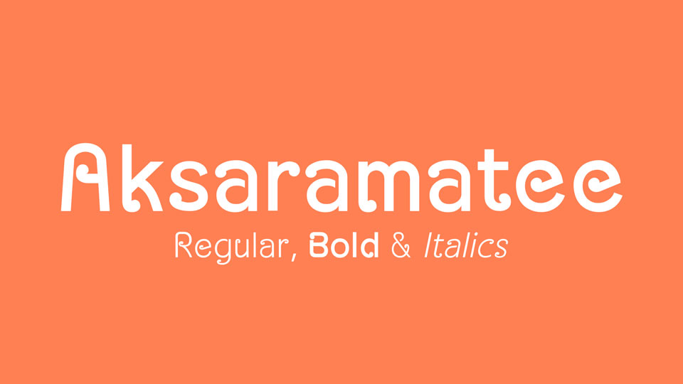

The Aksaramatee Font Family: A Stunning Example of Practical Typography