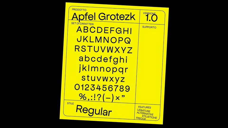 

Apfel Grotezk: An Elegant and Airy Sans Serif Typeface