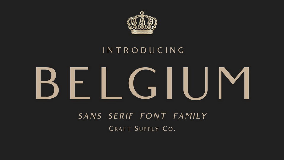 

The Belgium Font Family: Combining Traditional Sans Serif Shapes with a Modern, Low-Contrast Stroke