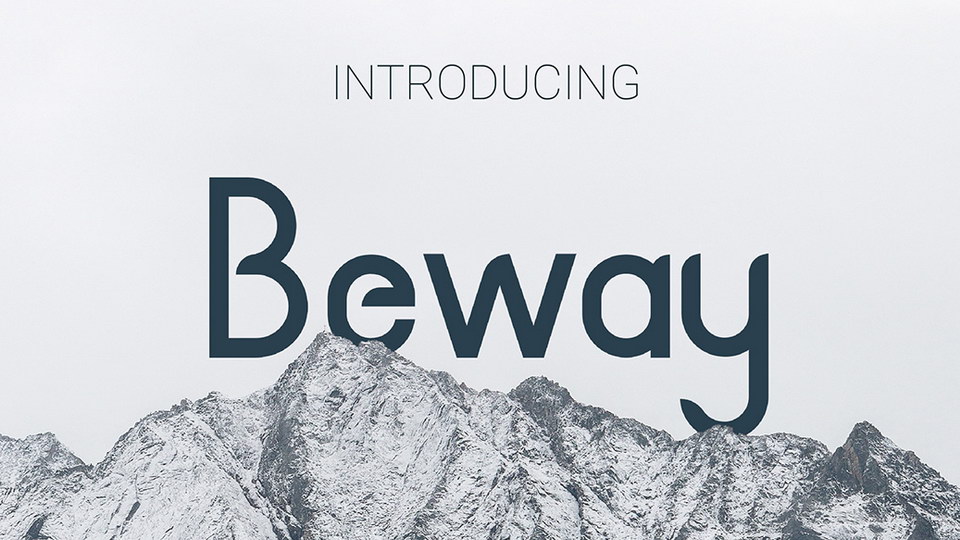 

The Beway Typeface Family: A Versatile and Creative Sans Serif Font