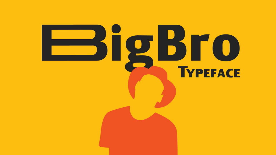 

Big Bro: A Powerful and Confident Sans Serif Font with a Unique Personality