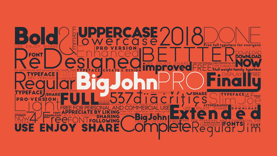 

Big John Pro: A Versatile and Highly Versatile Geometric Sans Serif Font Family