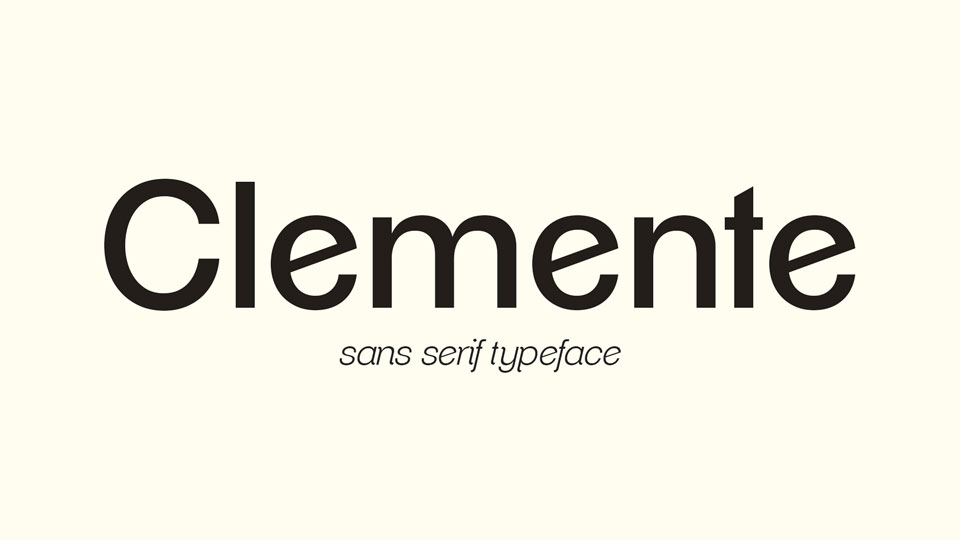 

Clemente: A Bold, Modern Sans Serif Typeface That Stands Out from the Crowd