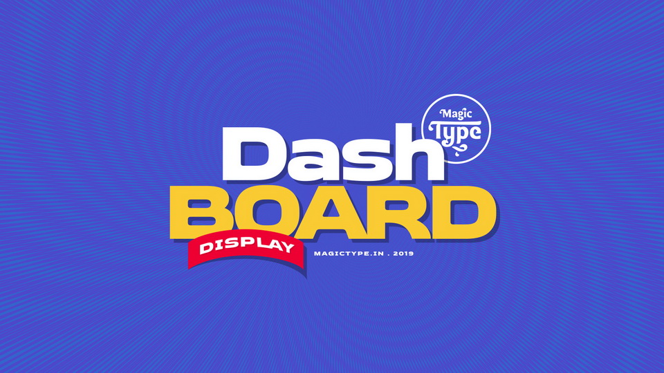 

Dashboard: A Creative and Modern Typeface
