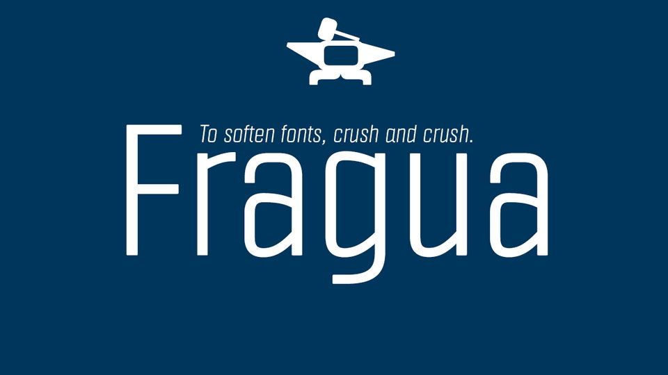 
Fragua Pro: A Family of 14 Condensed Sans Serif Fonts
