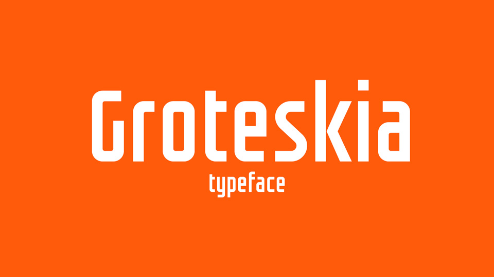 

Groteskia: An Eye-Catching Bold Display Typeface with a Minimalist Style