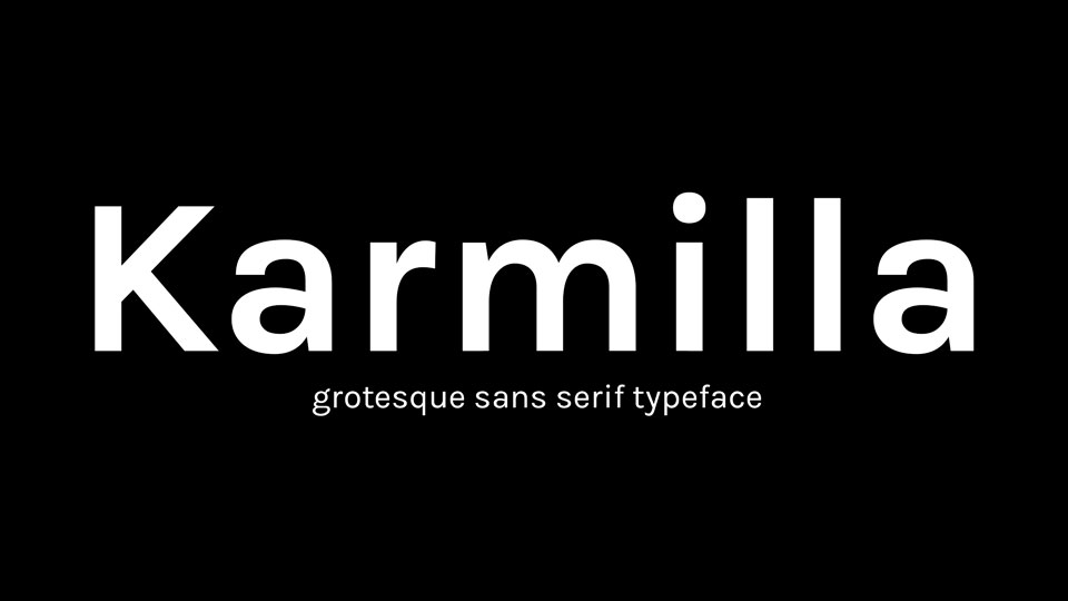 

Karmilla: An Impressive and Versatile Typeface Family