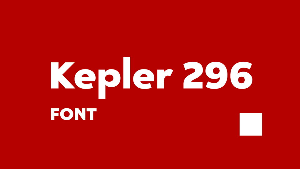 

Kepler 296: An Innovative, Eye-Catching Typeface Perfect for Any Project