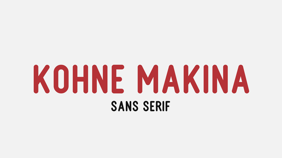  

Kohne Makina: A Versatile Display Sans Font with a Minimalist Aesthetic