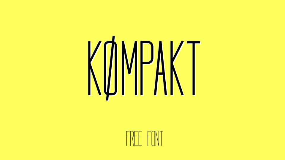 

Kømpakt: A Clean and Minimalist Sans Serif Font Family