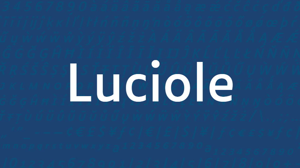 

The Luciole Typeface: Designed With Visual Impairment and Publishing Professionals in Mind