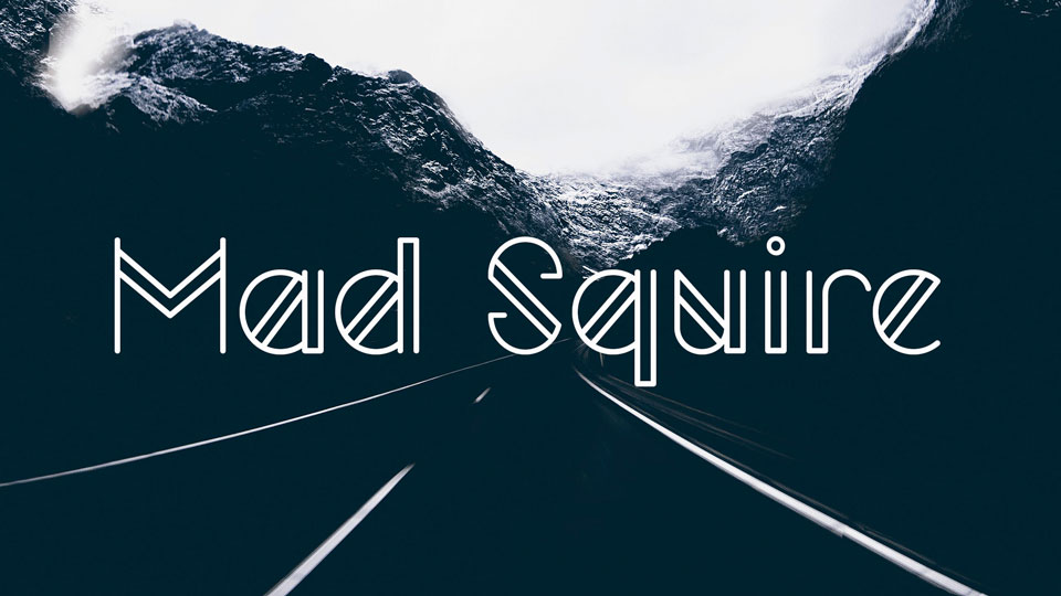 
Mad Squire: Free Geometric and Experimental Sans Serif Typeface