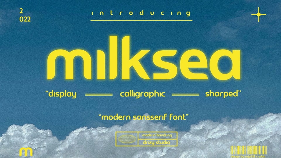 
Milksea: A Modern Geometric Sans Serif Typeface