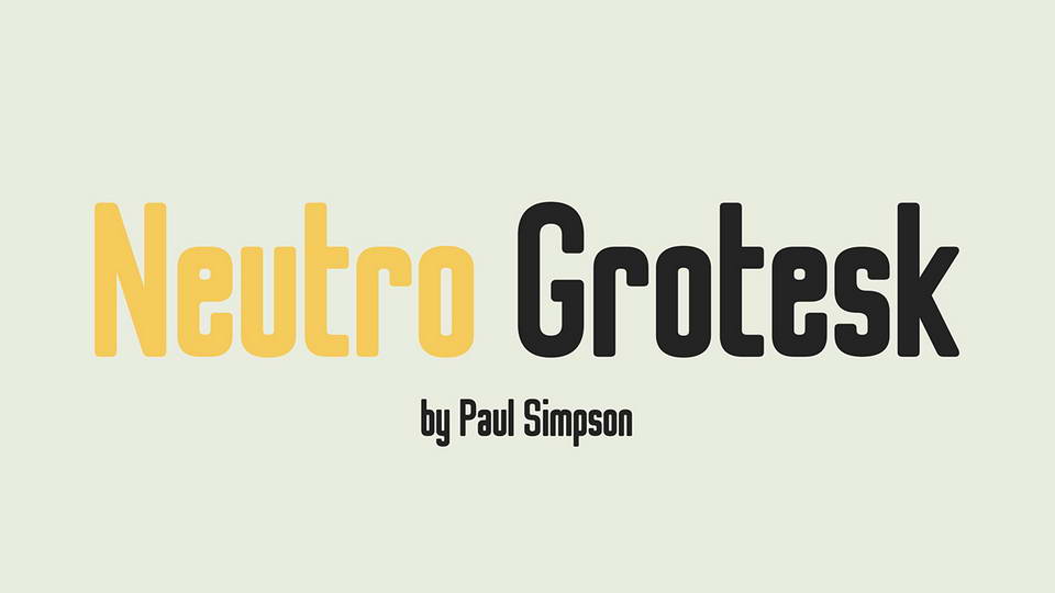 
Neutro Grotesk: A Free Condensed Sans Serif Typeface Inspired by the Merz Logotype of the 1920s