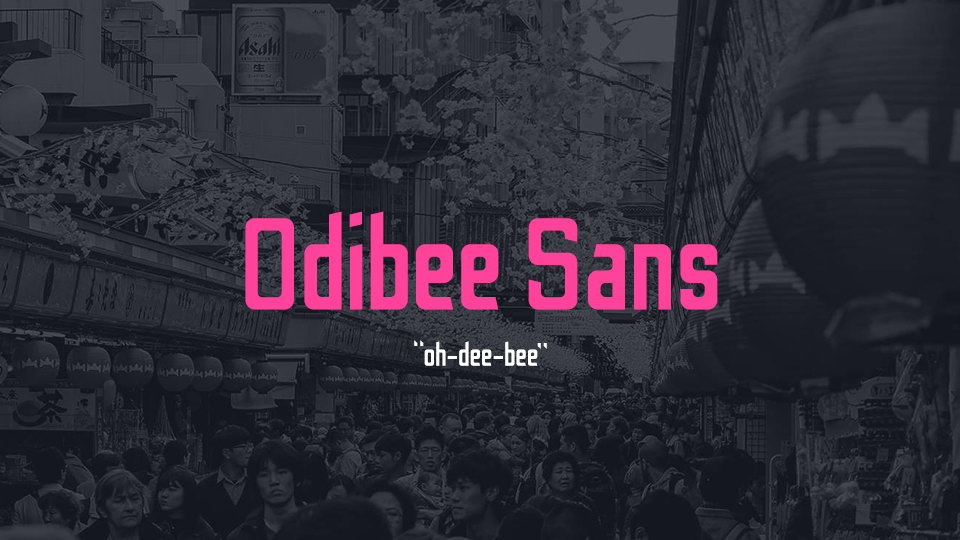 
Odibee Sans: A Sans Serif Typeface Created in a Day