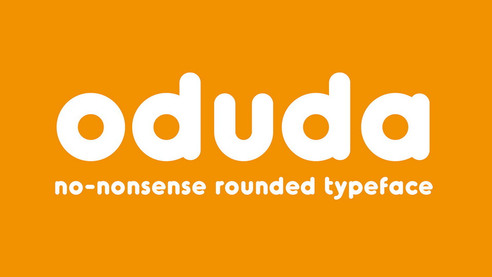

Oduda - A Geometric Rounded Sans Serif Typeface