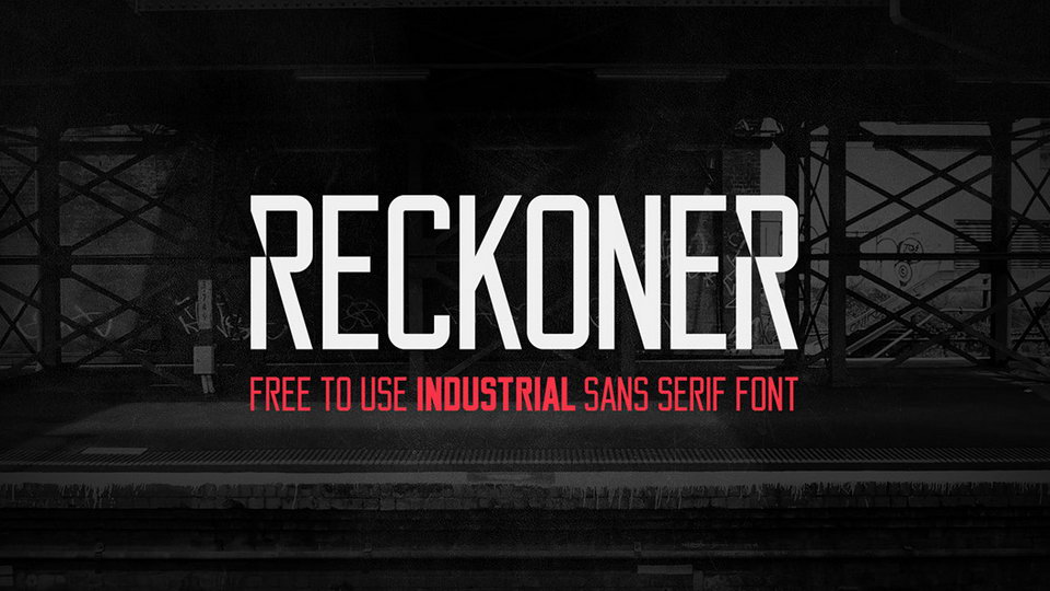

Reckoner: A Unique and Modern Font Family for Display Use
