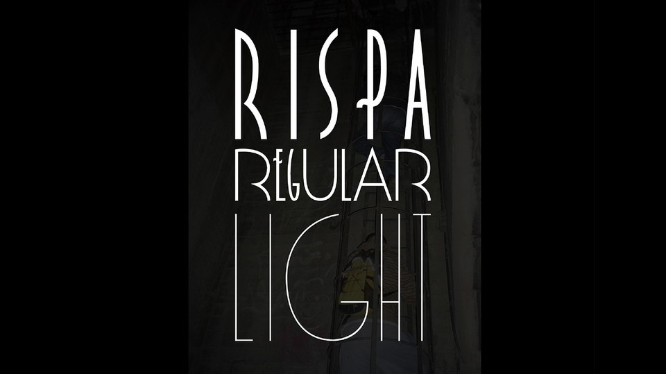  

Rispa: An Exquisite Retro Font Family Inspired by the Author’s Old Hometown