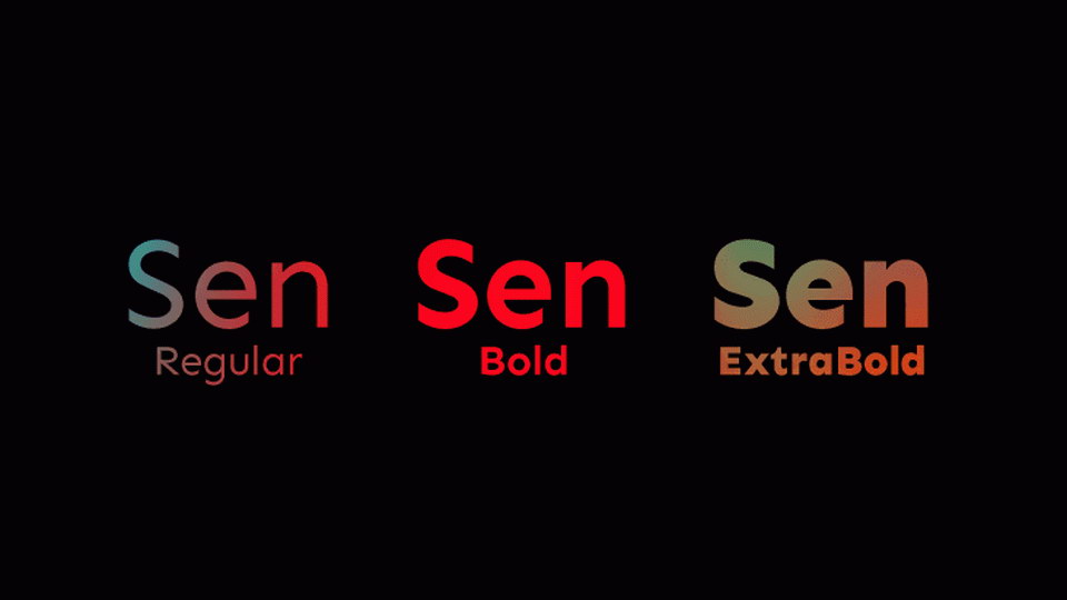 

Sen: A Modern Font Family with a Humanist Touch