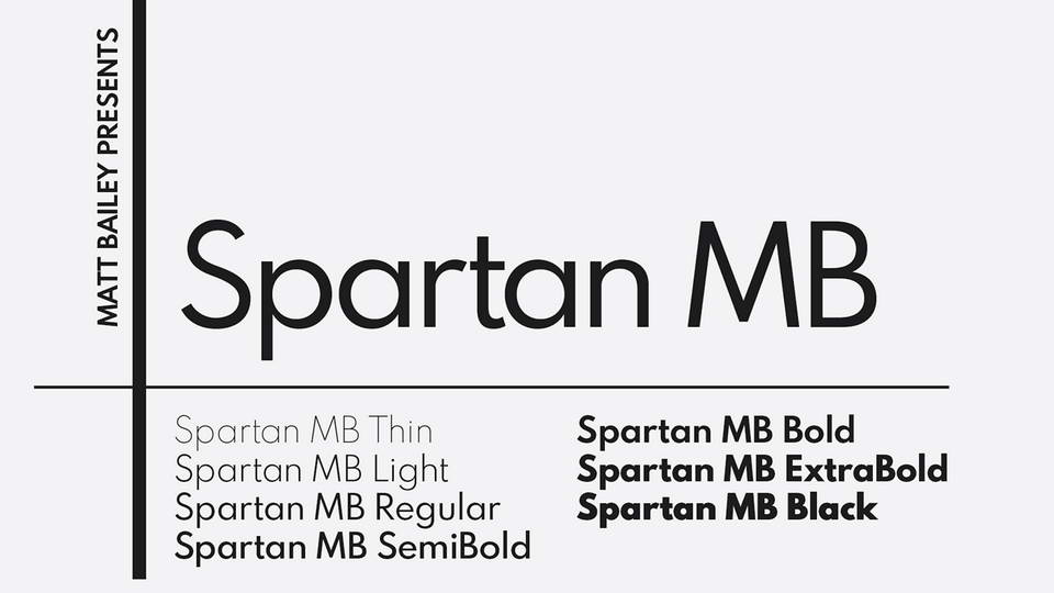 

Spartan MB: A Contemporary Take on the Classic Sans Serif Typefaces