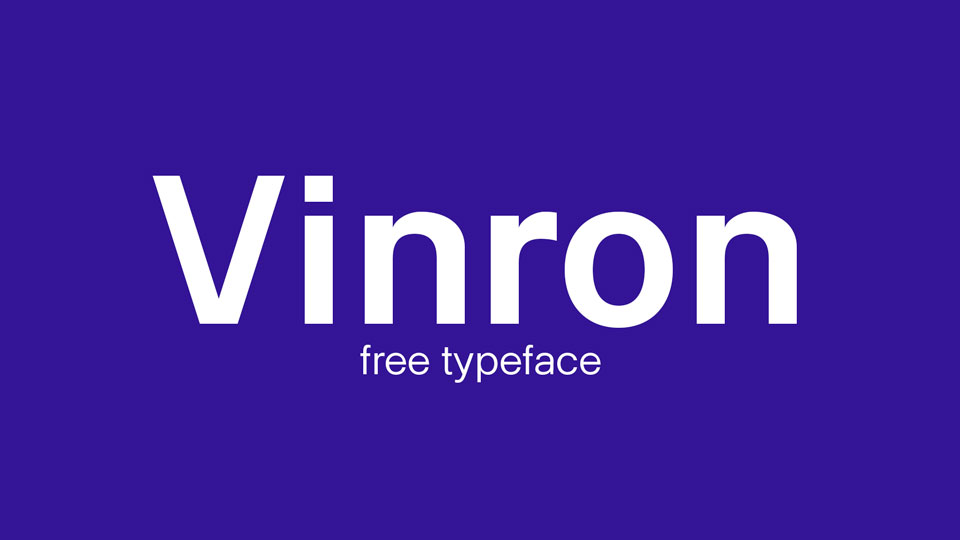 
Vinron - Free Neo-Grotesque Sans Serif Typeface