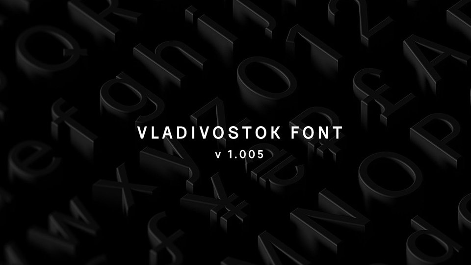 

Vladivostok: An Impressive Sans Serif Font Family With Modernized Classic Typography Visual Style