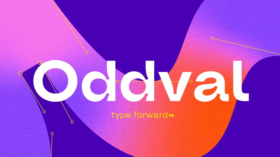 

Oddval: A Unique Contemporary Geometric Sans Serif Typeface