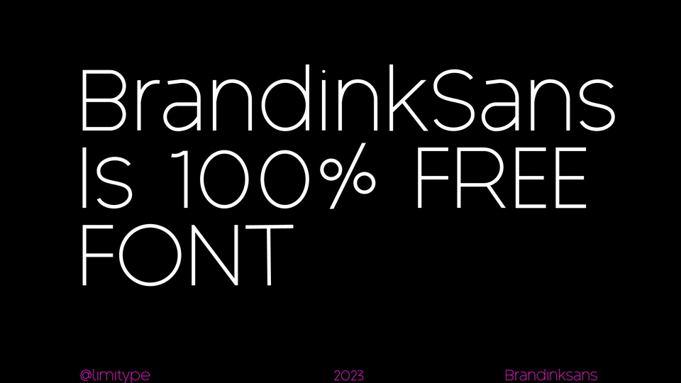 Brandink Sans: A New Sans Serif Font for Logotype and Branding Projects in 2021