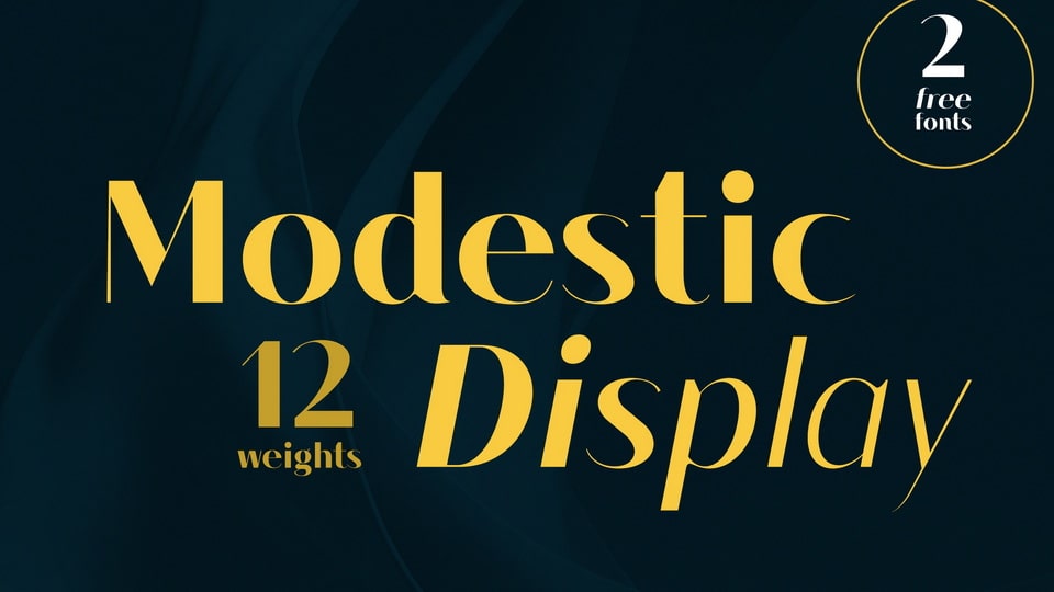 Modestic Display: A Contemporary and Sophisticated Sans-Serif Typeface