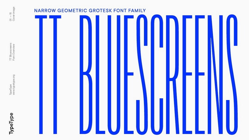 TT Bluescreens: Versatile Geometric Sans Serif Font Gets an Update with Expanded Possibilities