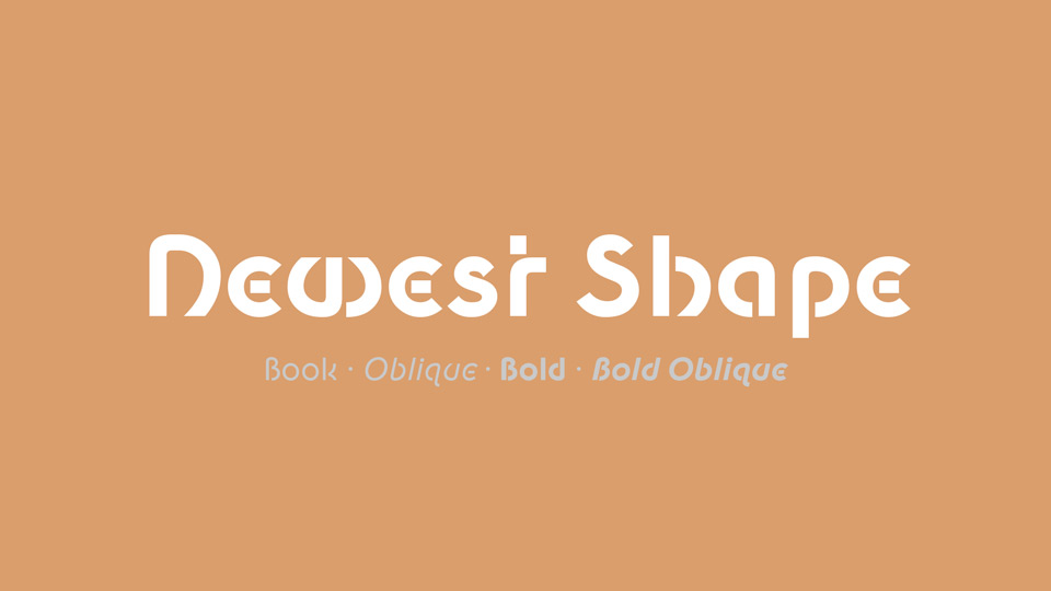 Newest Shape: A Modern and Minimalist Typeface for Versatile Design Projects